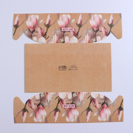 Capcake box, confectionery packaging, 4 cells "Magnolia", 16 x 16 x 10 cm-3