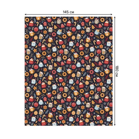 Tables on the table "treats on Christmas", rectangular, oxford, size 145x180 cm-1