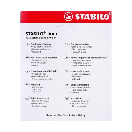 Automatic Balloon handle Stabilo Liner 348F, for writing, node 0.7 mm, blue-4