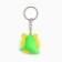 New Year's keychain for keys, voluminous "New Year: Snake with a hill" 3.2 x 8.5 cm