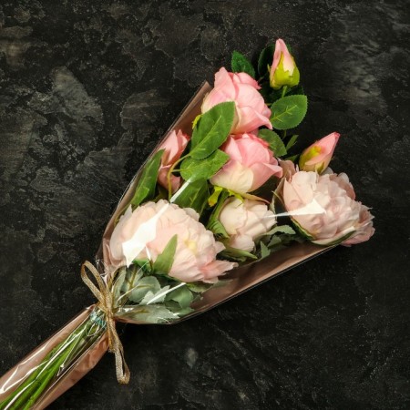 Package Flower cone, pink, 28x9x44cm ± 1cm