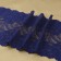 Lace elastic fabric "Pacific Tail", 180 mm × 2.7 ± 0.5 m, dark blue color
