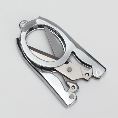 Scissors are manicure, folding, straight, 10.5 cm, silver color-3