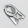 Scissors are manicure, folding, straight, 10.5 cm, silver color