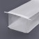 Paper package, with a window, rectangular bottom, white, 16 x 13 x 26 cm