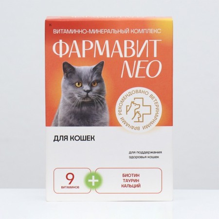 Vitamin complex "Pharmacy Neo" for cats, 60 tab-1