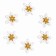 Decor "Snowflakes", set of 6 pcs.