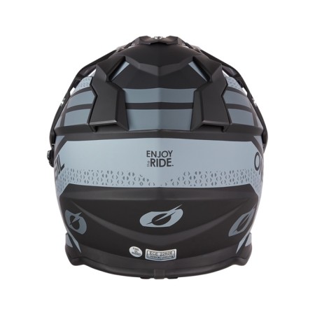 Sneakpish helmet with o’neal sierra r V24, ABS, matte, gray/black, l-1
