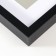Photo frame MDF "Valerie" 30x40 cm with a paspartt 21x30 cm, black (plastic screen)