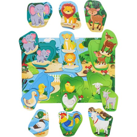 Puzzle-lodge "Dad, Mom and Baby"-1