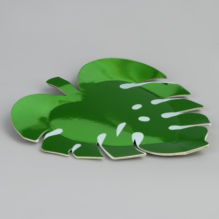 Set of disposable plates "Leaf" 6 pieces-2