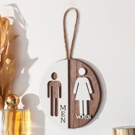 Panel decorative index of MDF "Men. Women" 1x14x18 cm-1