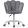 Computer chair BUD GREY, Metal/velor, Chrome/Gray 55x47x75 cm