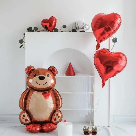 Foil ball 32 "Big Bear with Heart", figure-2