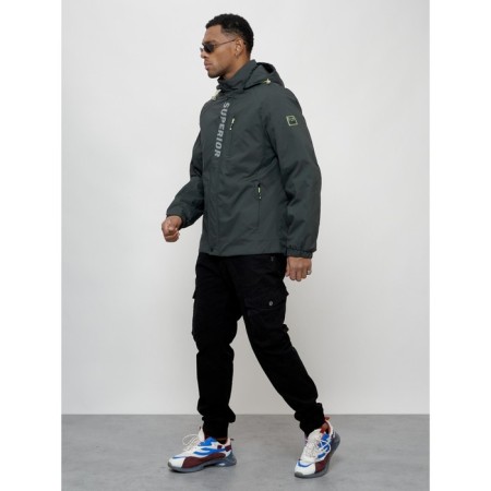 Sports male jacket, size 50, dark gray color-1