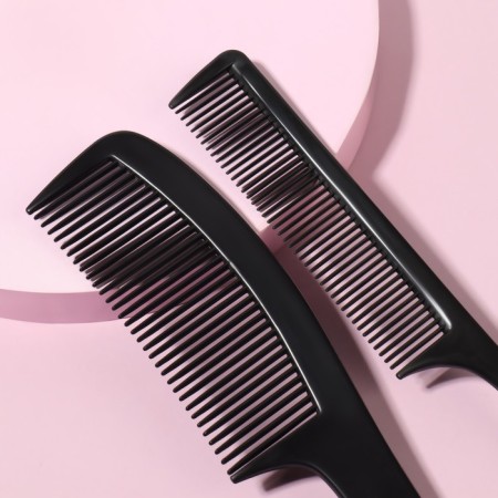 Combination of combs, 2 items, black color-1