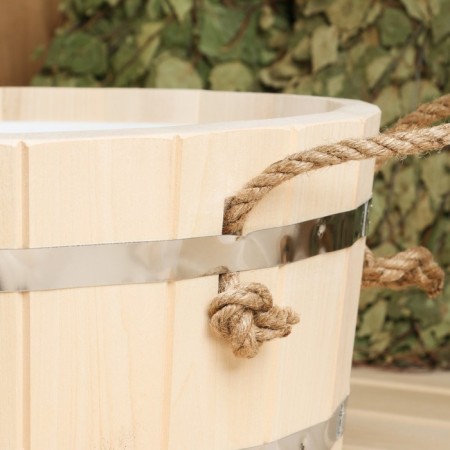 Wooden pelvis, 15l, with a plastic insert-5