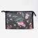 Cosmetic bag with lightning, black color