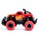 Radio -controlled jeep "graffiti", works on batteries, the color of red