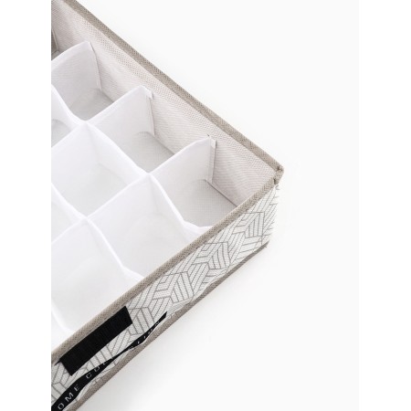 Organizer for storage 24 cells with a lid "Home collection", 34 x 28 x 10 cm-3