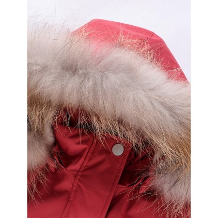 Winter park for a girl, orange color, height 116-3