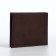 Male purse without fastening, department for cards, coins, brown color