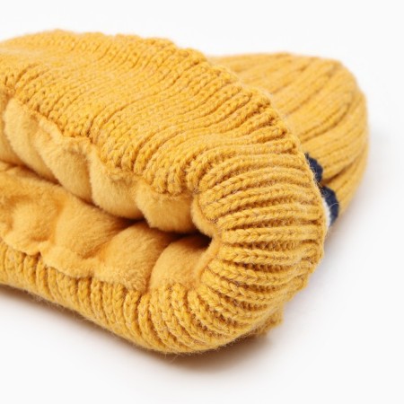 Children's hat, mustard color, size 52-54-1