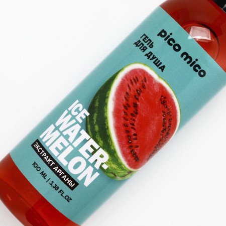 Shower gel with argan extract Ice Watermelon, 100 ml, watermelon aroma, Pico Mico-2