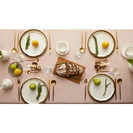 The tablecloth "Ethel" 110x165 cm, col. Poil with gold thread, 100% cotton, 163 g/m2-2