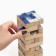 Falling tower, jenga, 56 bars, 23.5 x 6.6 cm, bar 6.6 x 1.5 cm