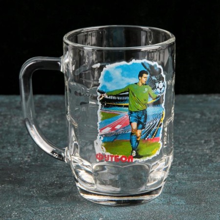 Beer Mug "World Football", 500 ml, MIX drawing-2