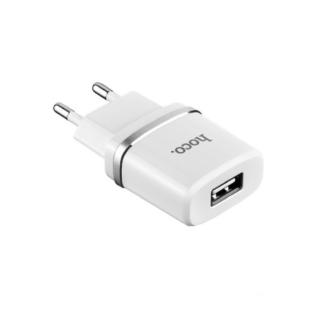 Network charger Hoco C11, USB - 1 A, white-1