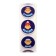 Stickers in the roll "Chickens" diameter 1.5 cm, 1000 pcs.