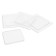 Furniture square tundra, 70x70 mm, 4 pcs., Transparent