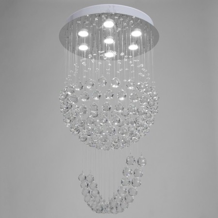 Lamp cascade "Adelisia" 7xled chrome 55x55x93cm Bayerlux-1