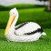 Garden figure "Pelican Small" 24x13x18cm