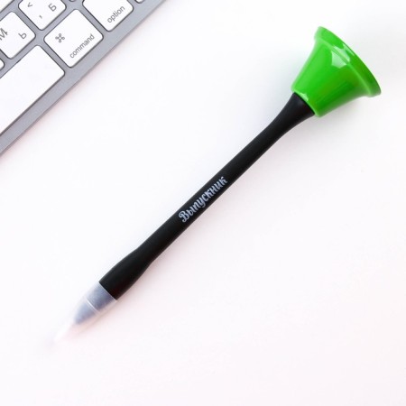 Pen Procom Bell Bell on the postcard on the graduation “Goodbye school” blue paste 0.8 mm-2