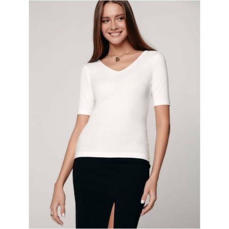 Female top in the ruttel CONTE ELEGANT, size XXL, ECRU color-1