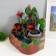 Table Polystone Fountain from the Network Light "Water Mill and Pagoda" 30x19x31 cm