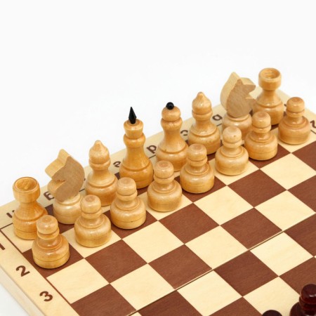Handing chess 29 x 29 cm, king 6.7 cm, pawn 3.5 cm-2