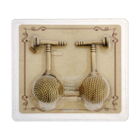 Hook for curtains KS100 CAPPIO, one -rod, bronze color, 2 pcs-6