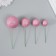 Decor for creativity "Balls Pink Brill" d = 2; 3; 3.5 and 4 cm set 20 pcs