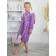 Terry robe of children's "ears", size 30, color Lilac