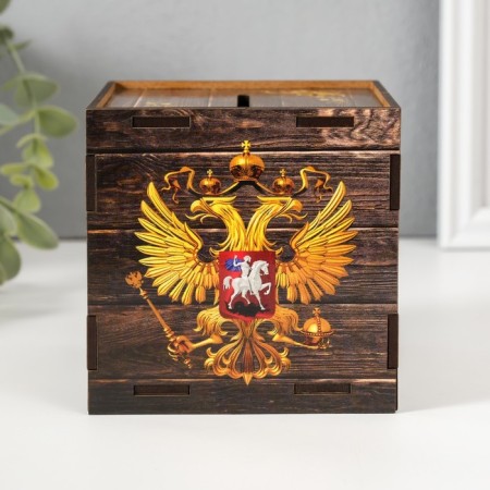 Piggy bank Cube "Tsarskoye Piggy Covelip" 10x10x10 cm-2