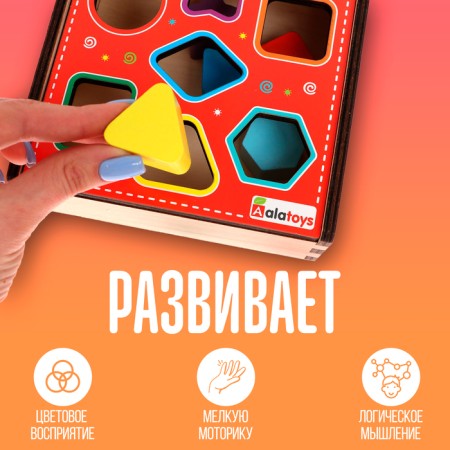 Sorter "Rainbow" 7 parts, 15 × 15 × 5.7 cm-1