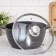 Pamper "granite Star", 5 l, d = 26 cm, h = 13 cm, glass cover, anti -stick coating