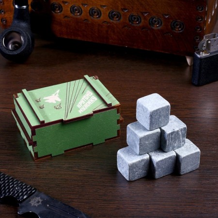 WIKS stones "combat stock. Cool man", in a box, natural steat, 6 pcs