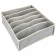 A set of 3 organizers for Kit clothing, in a drawer, color gray
