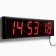 Electronic wall clock "Solomon", timer, stopwatch, 97 x 8 x 23 cm, red numbers