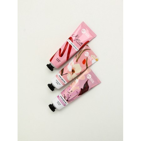 Set of three hand creams in a bag, moisturizing, nutrition and softening-3